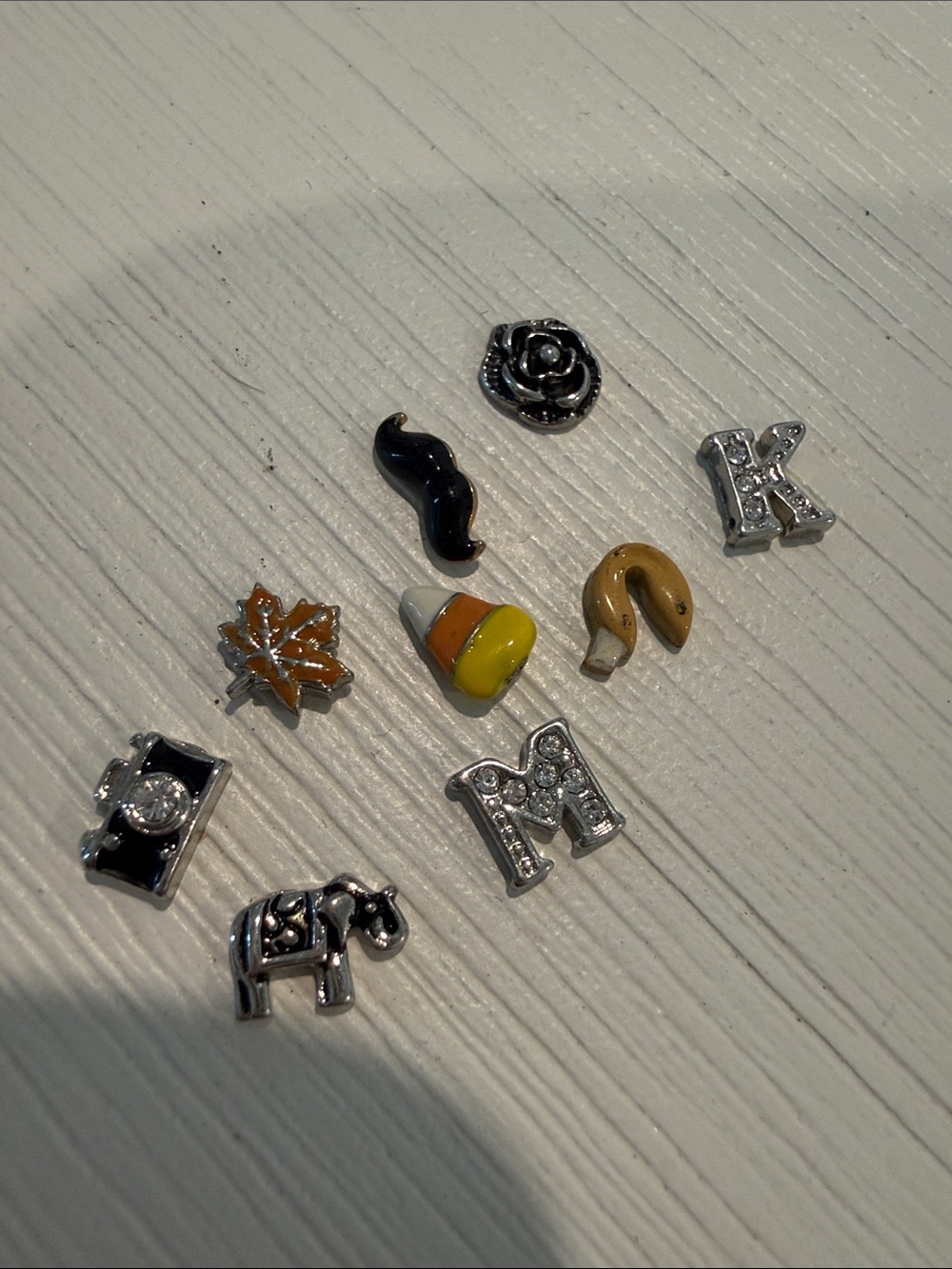 Lot of 9 random Charm Set - origami owl